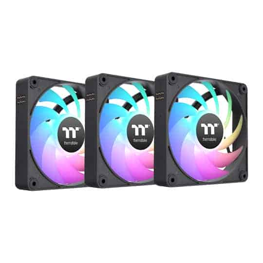 Thermaltake CT140 EX ARGB Sync 140mm Black Fan 3-Pack